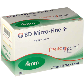 bd microfine aghi per penna insulina penta point g32 x 4mm 100 pezzi